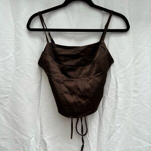 Chocolate Brown Going Out Top